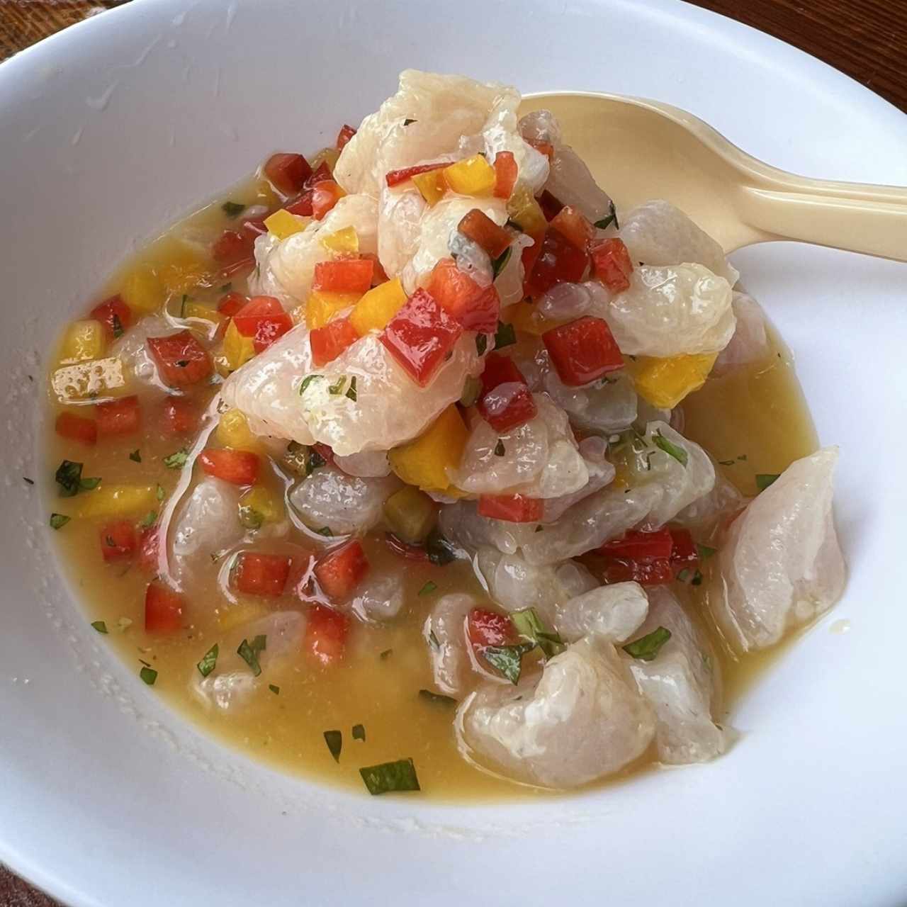 Ceviche ccon maracuya 