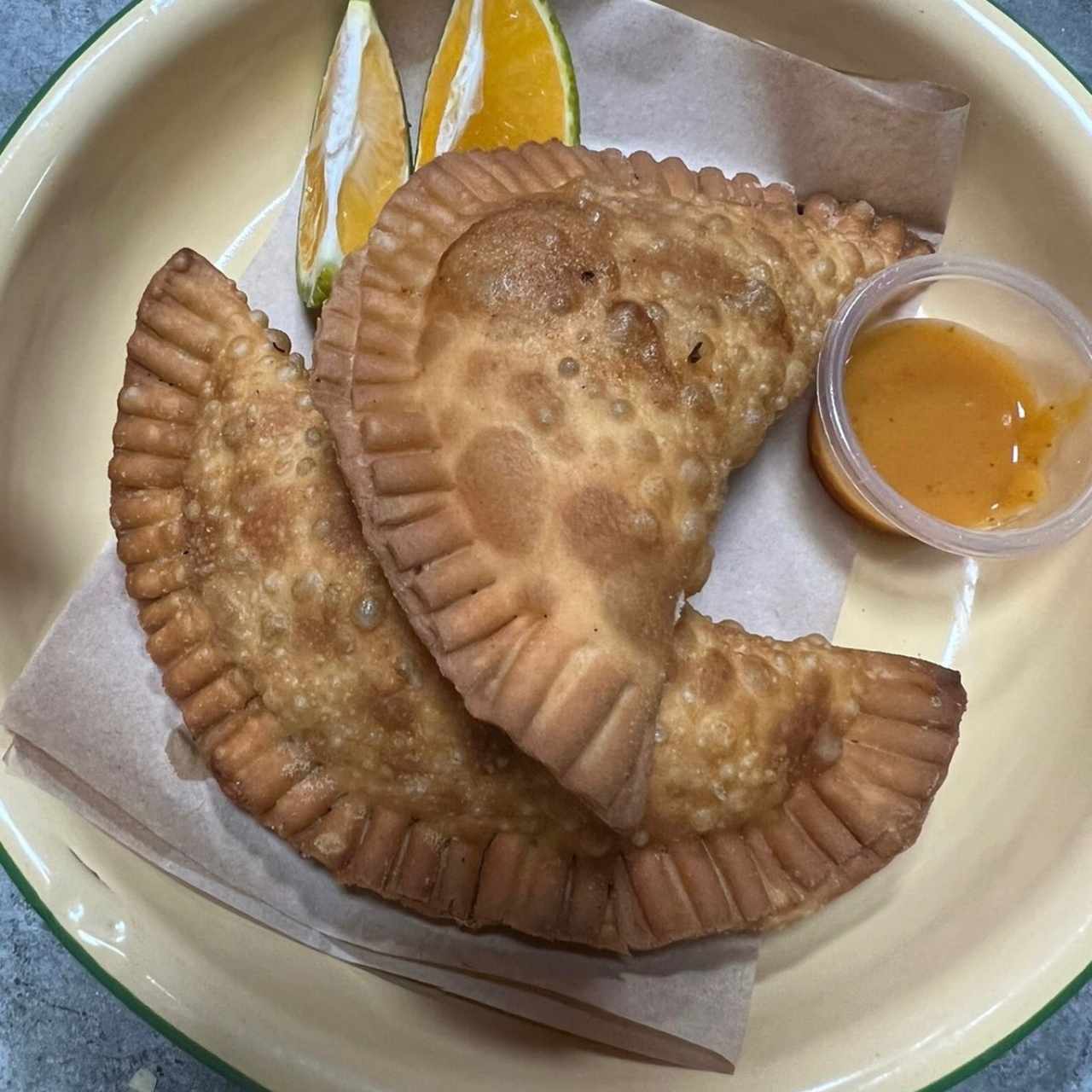 Empanadas de cola de calamar