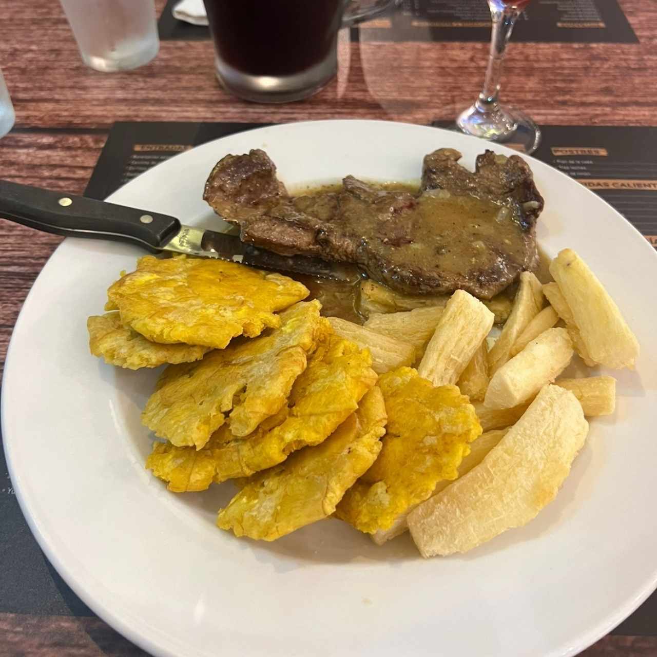 Filete de Res a la Plancha, Picado o Pimienta