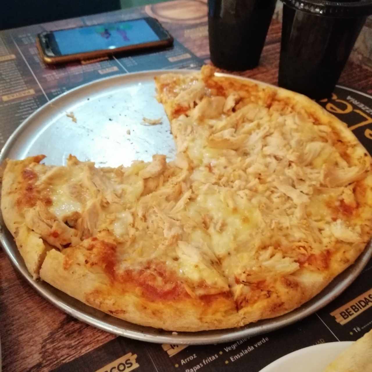 Pizza de pollo