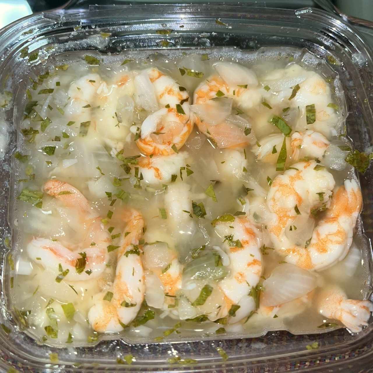 Ceviche de camarones 