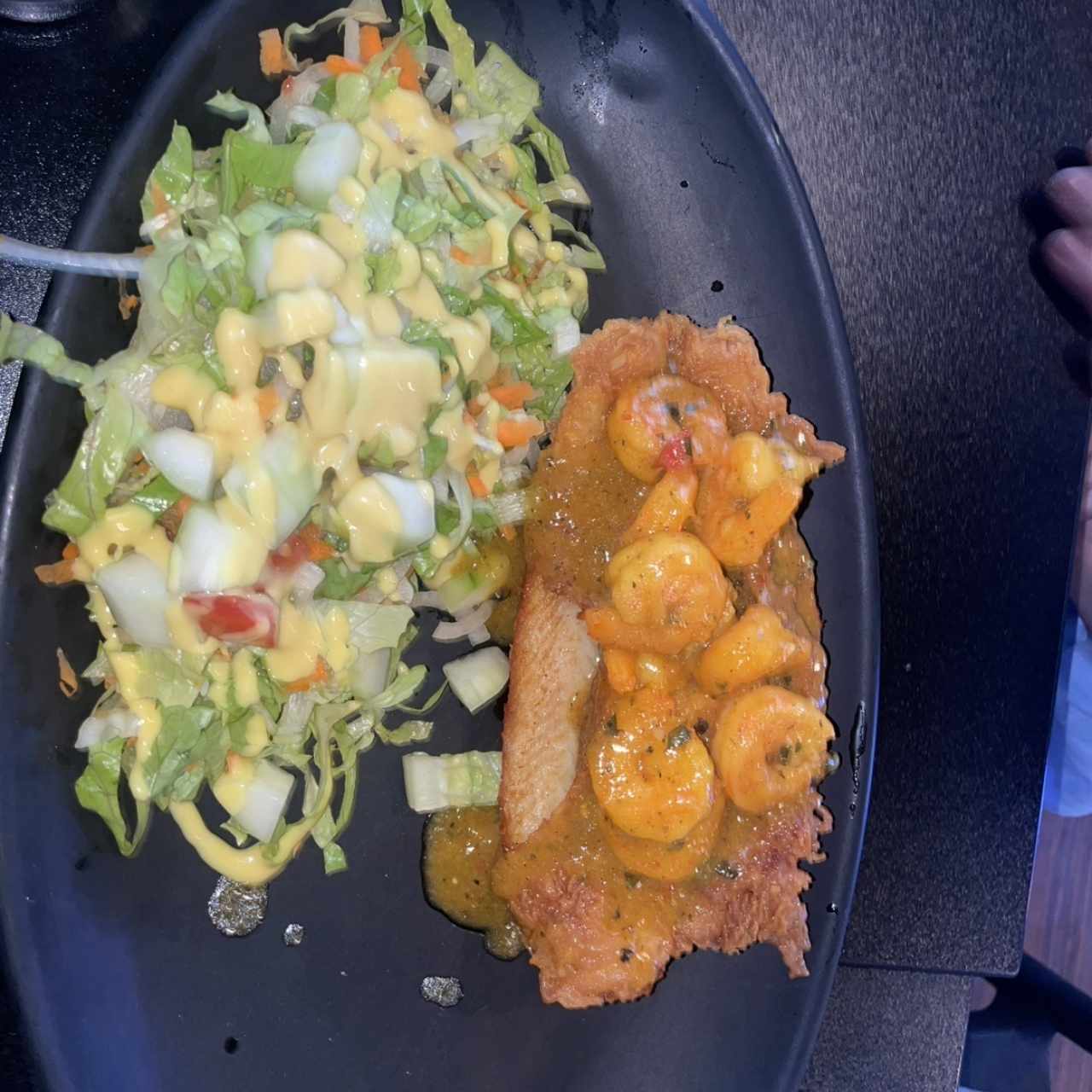 Filete de corvina a lo hembra 