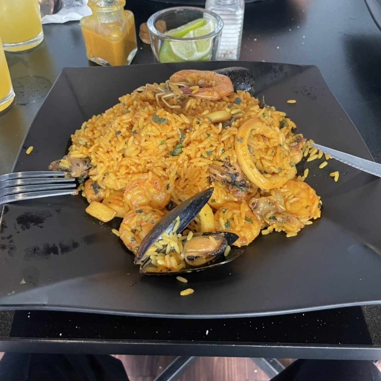 Arroz con mariscos 