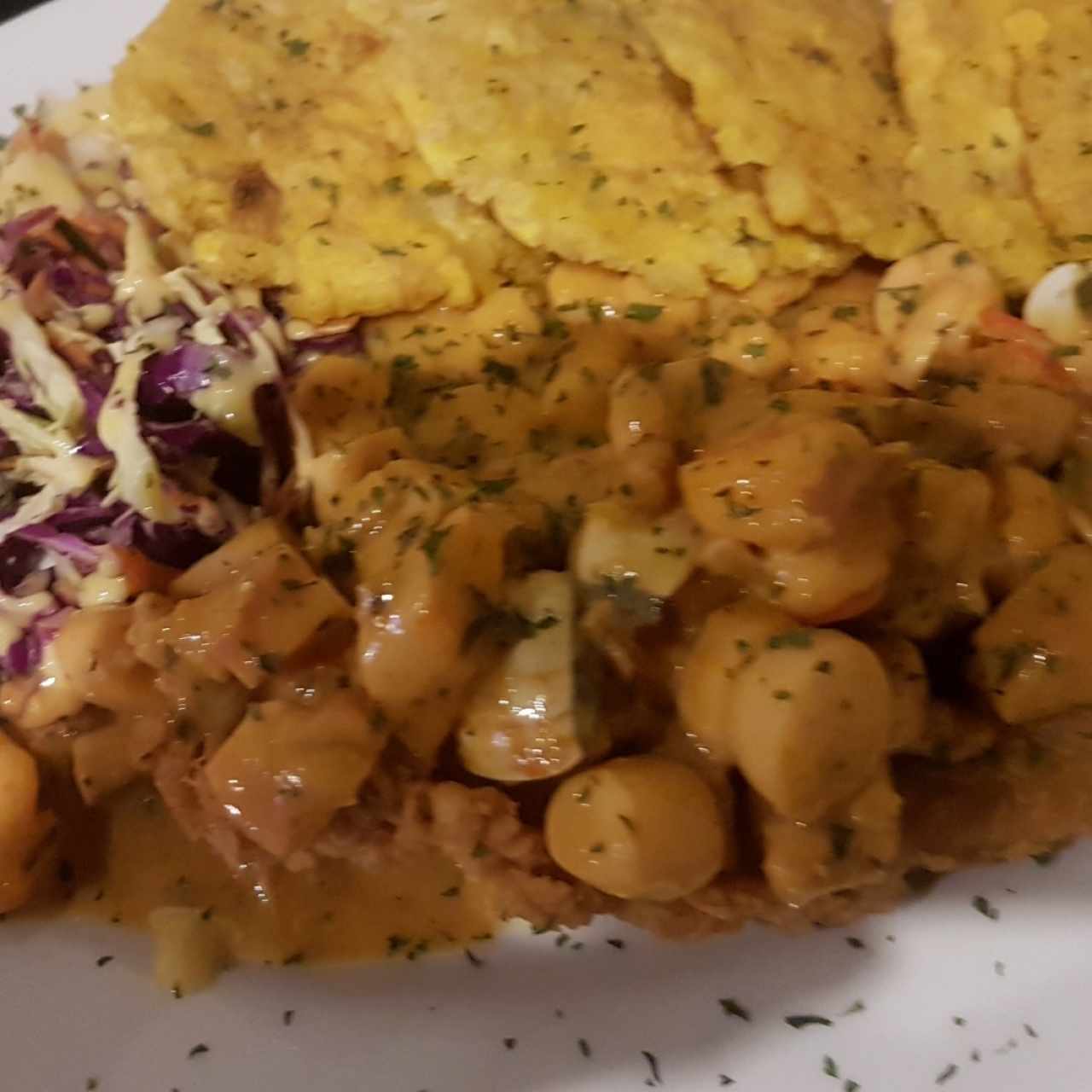 Filete de pescado a lo macho