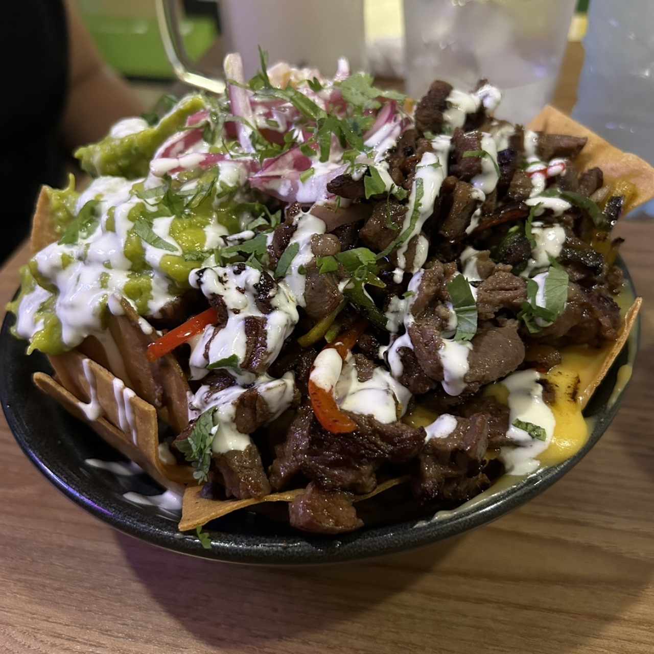 Nachos de arrachera 