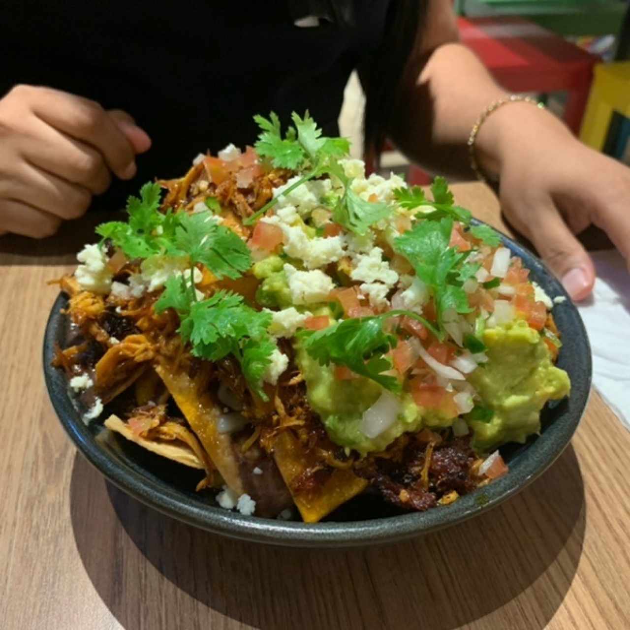 nachos de cochinita pibil