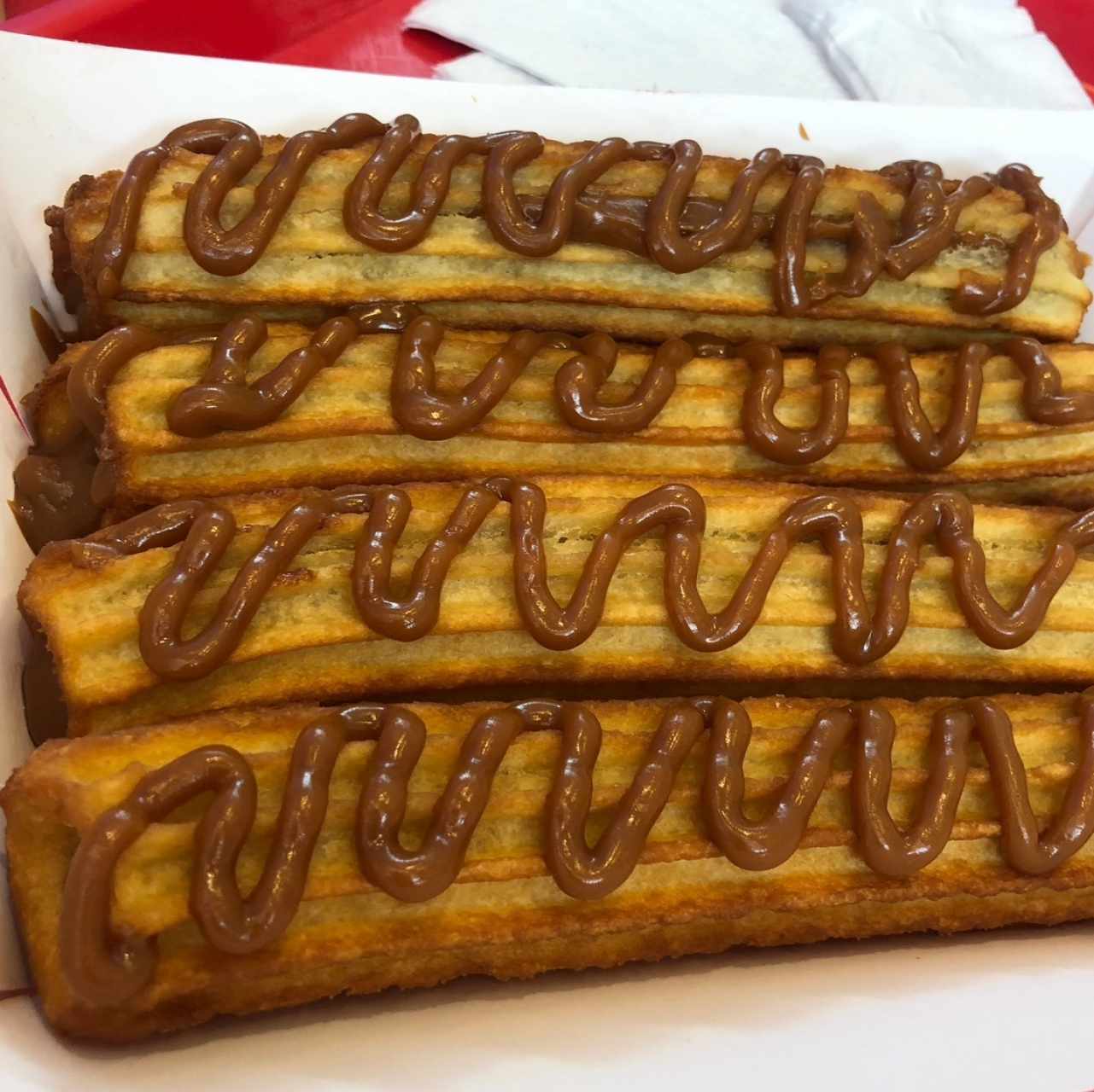 Churro Relleno con Dulce de Leche