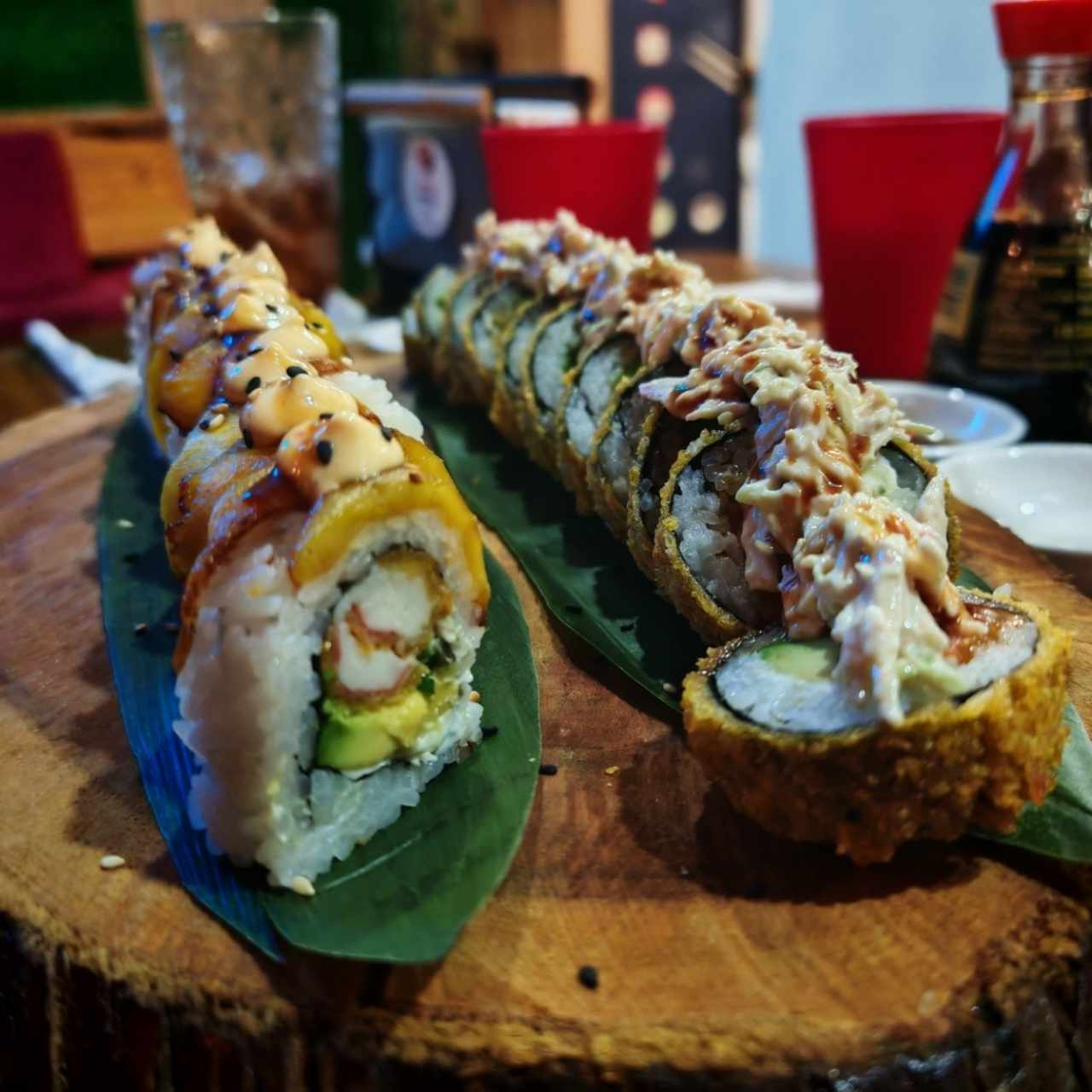 Plátanos roll + Cangrejo Roll