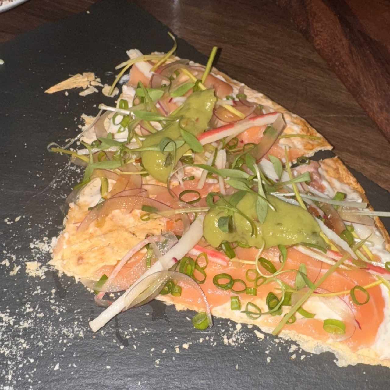 Pizzeta de salmón 