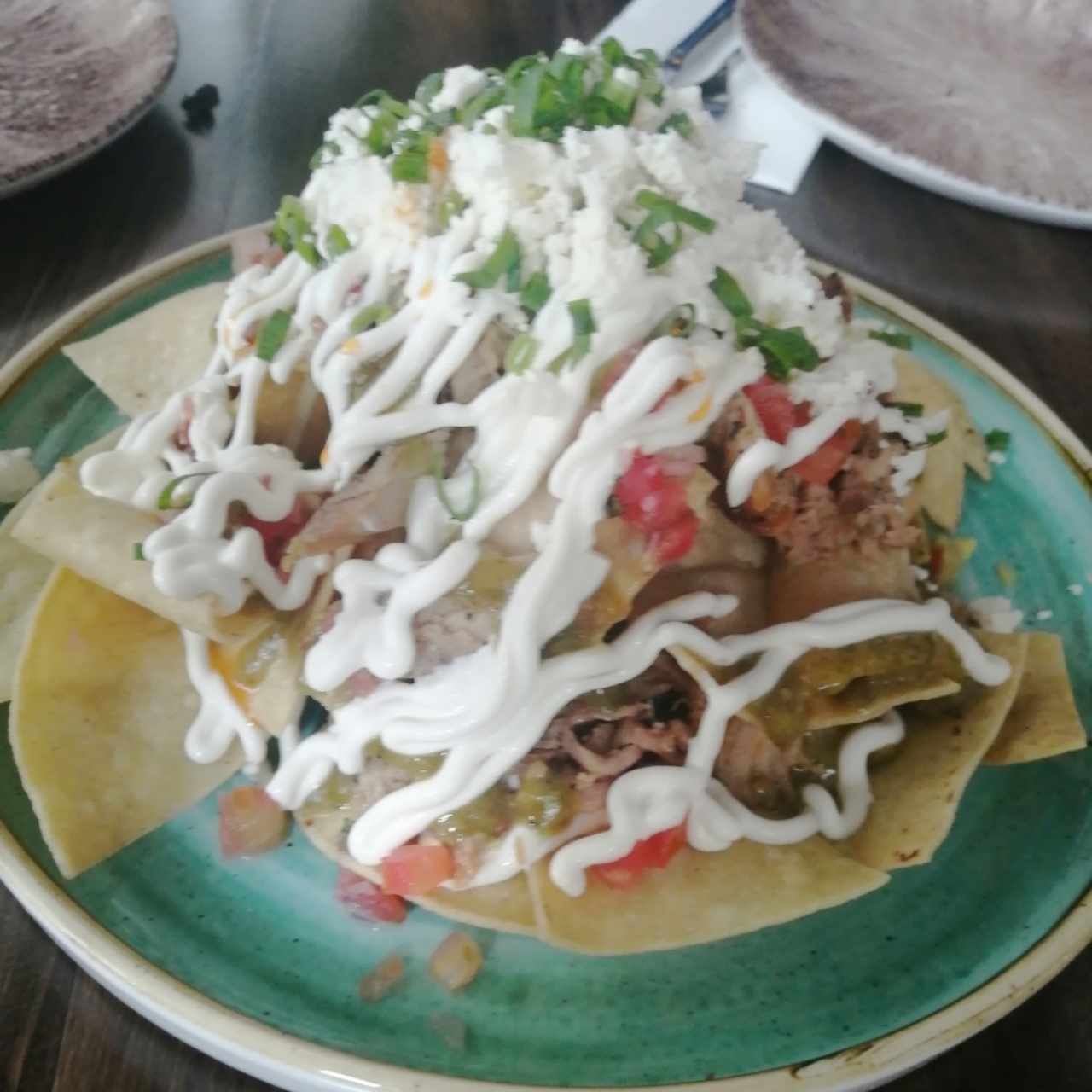 Nachos de puerco 