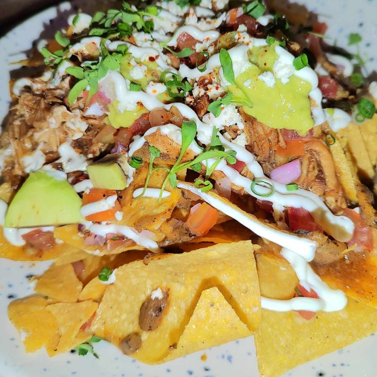 SMALL PLATES - Smoked Pork Nachos