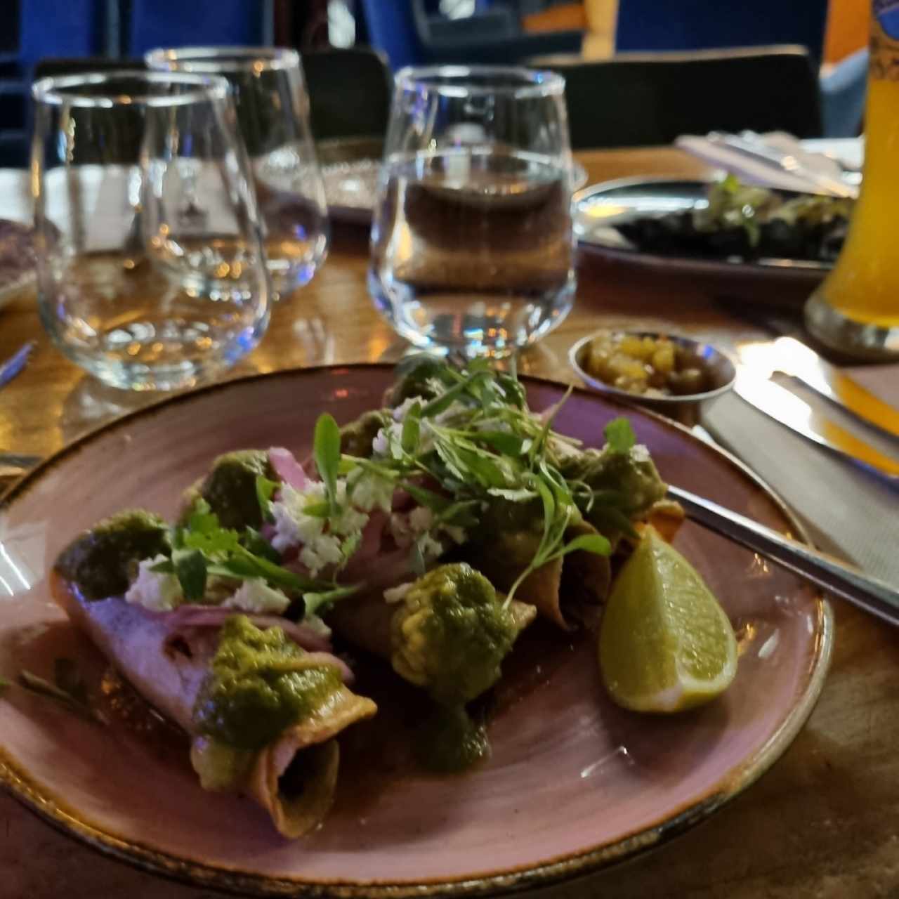 SMALL PLATES - Carnitas Pork taquitos