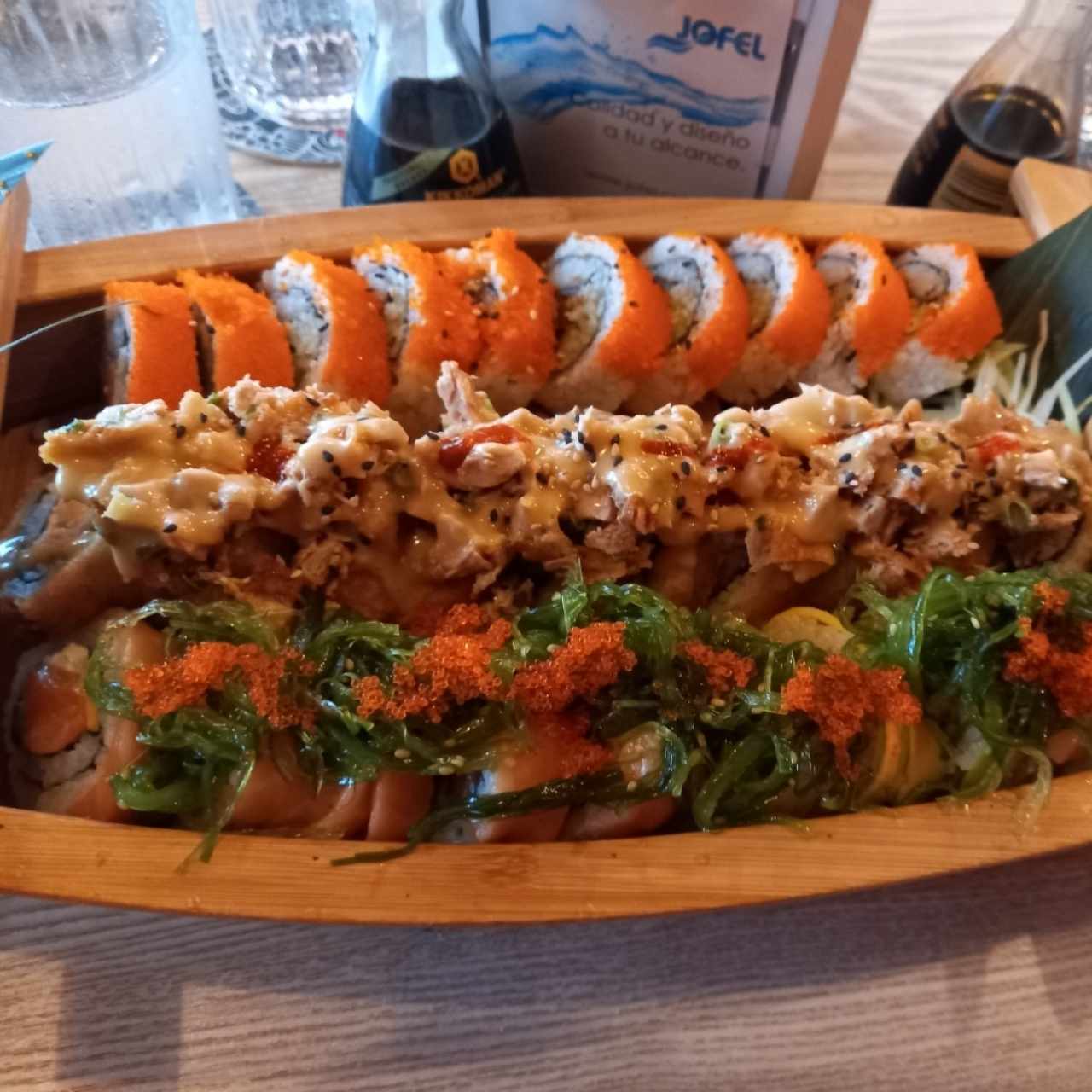 maguro roll,  Oh Alaska y masago roll