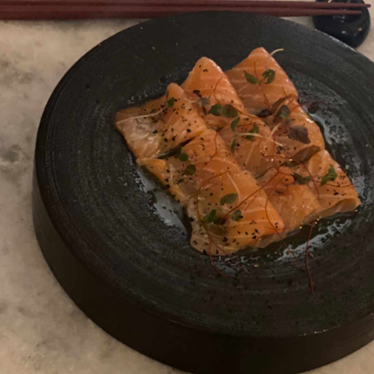 tiradito de salmon