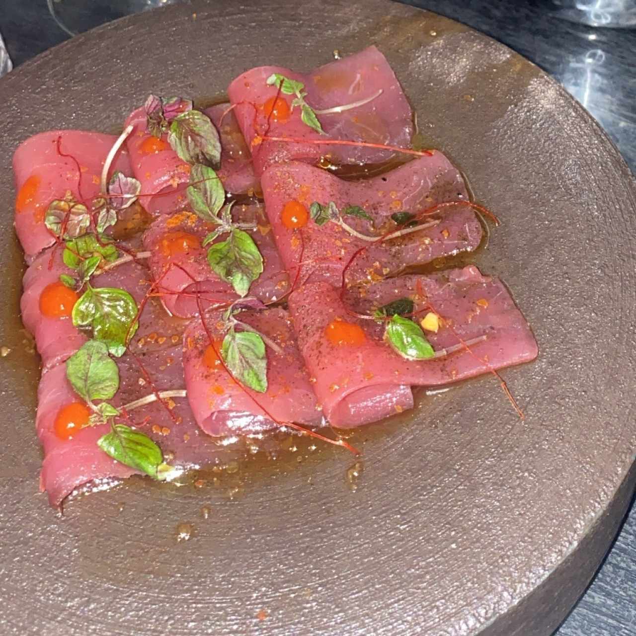 Tiradito de salmón