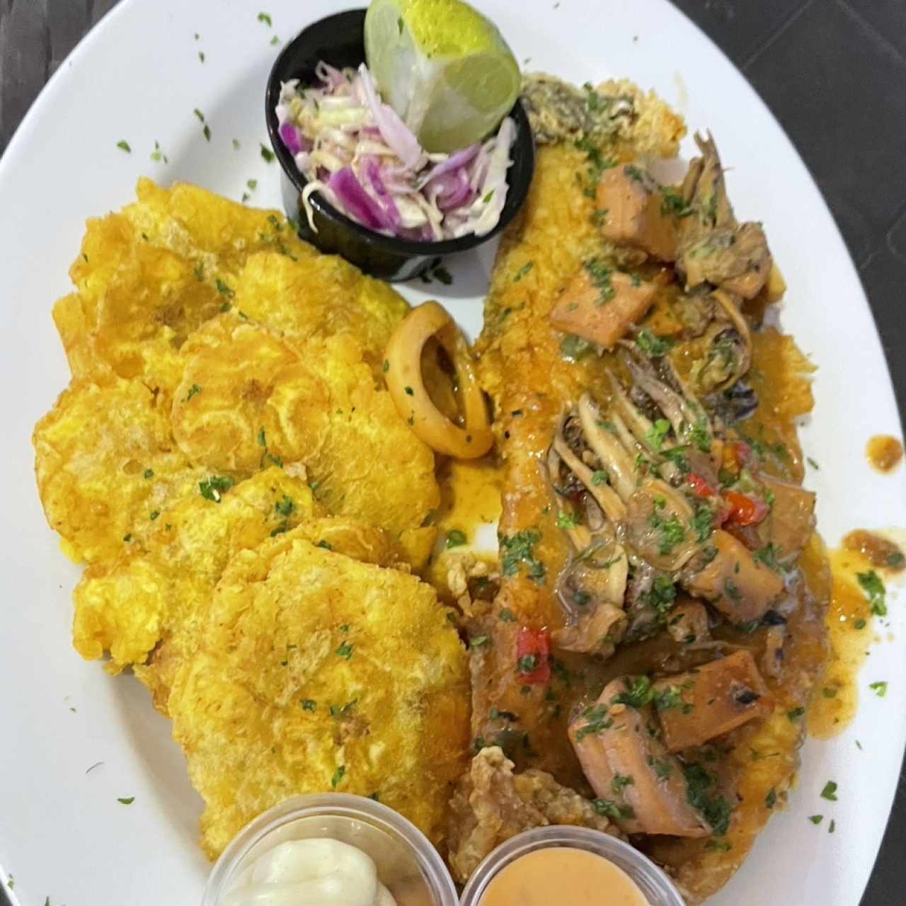 Filete de Corvina a " lo Macho"
