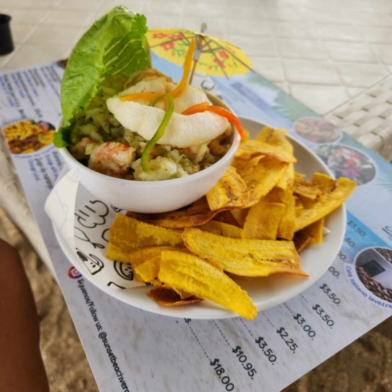 Ceviche de camarones