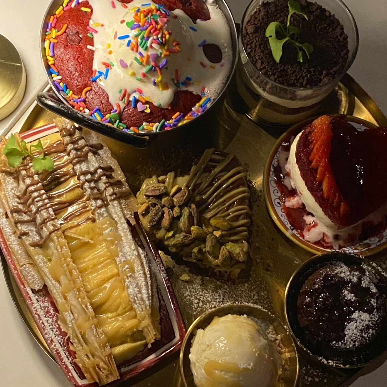 bandeja de postres