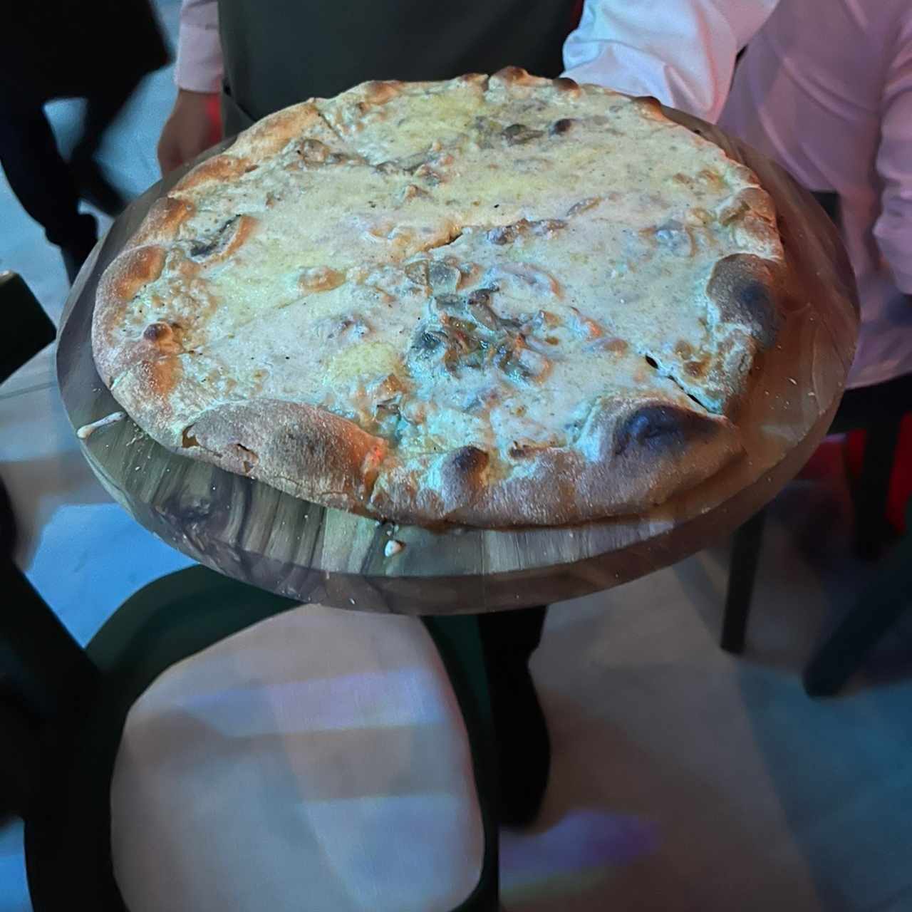 Pizza de hongos