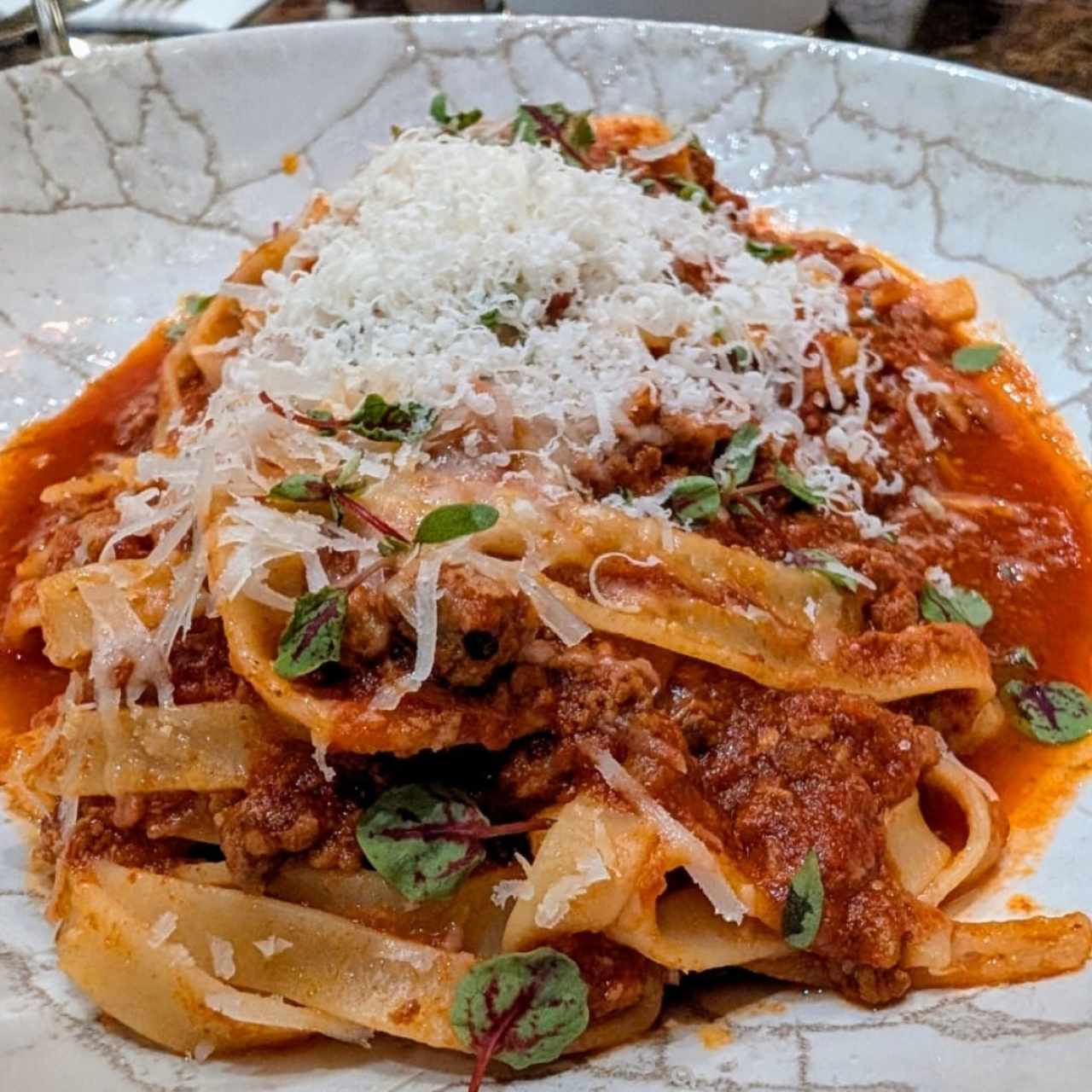 Tagliatelle al ragú della nonna