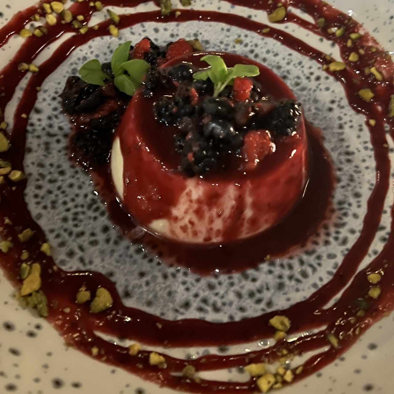 Panna cotta ai frutti di bosco