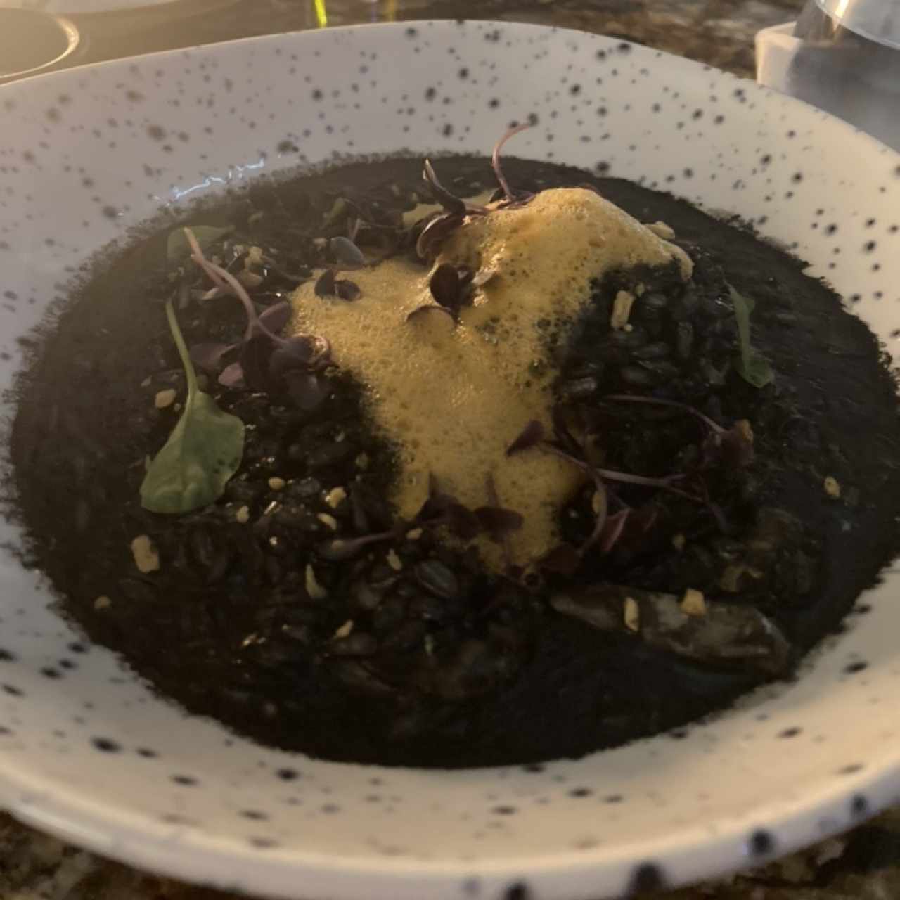 Risotto Nero di Seppia e Gamberetti