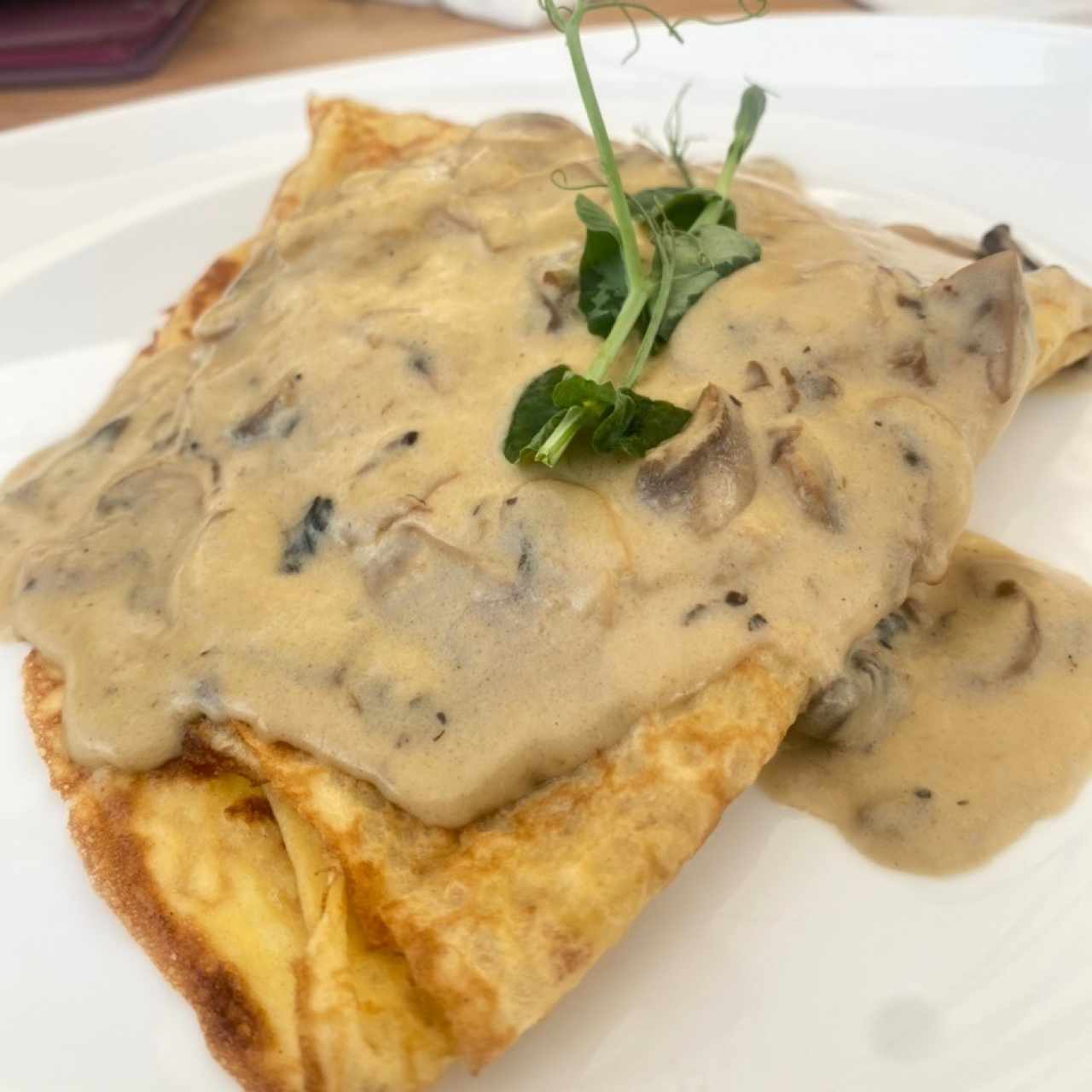 Crepes Salées - Poulet et champignons