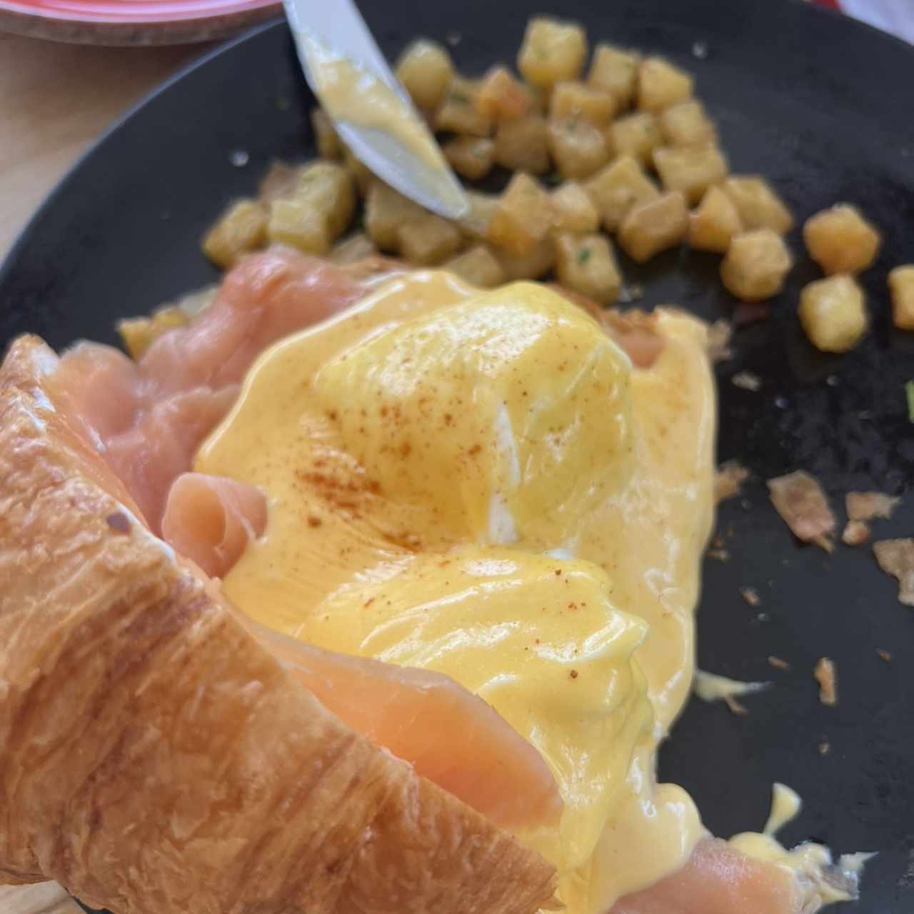 Croque madame et sa salade