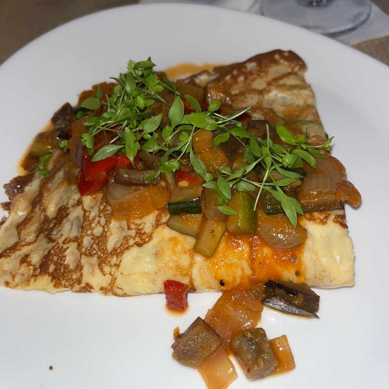 Crepe de vegetales