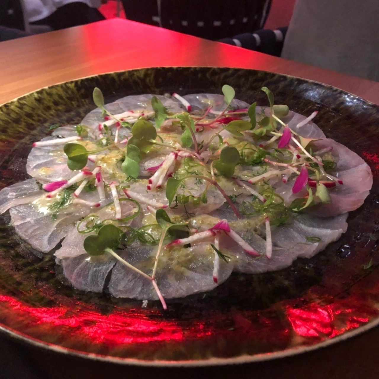 Carpaccio de róbalo