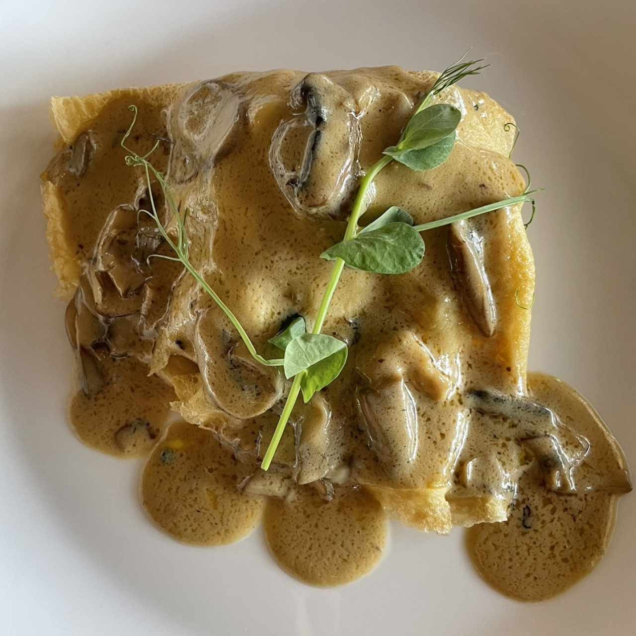 Crepes Salées - Poulet et champignons