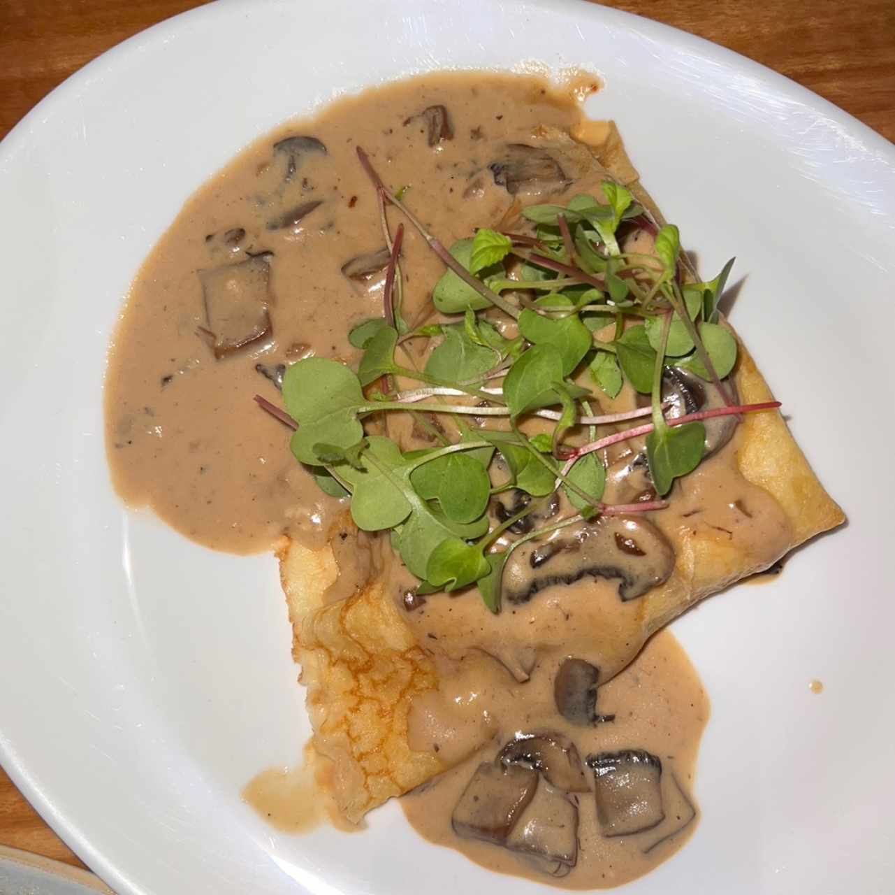 Crepes Salées - Poulet et champignons