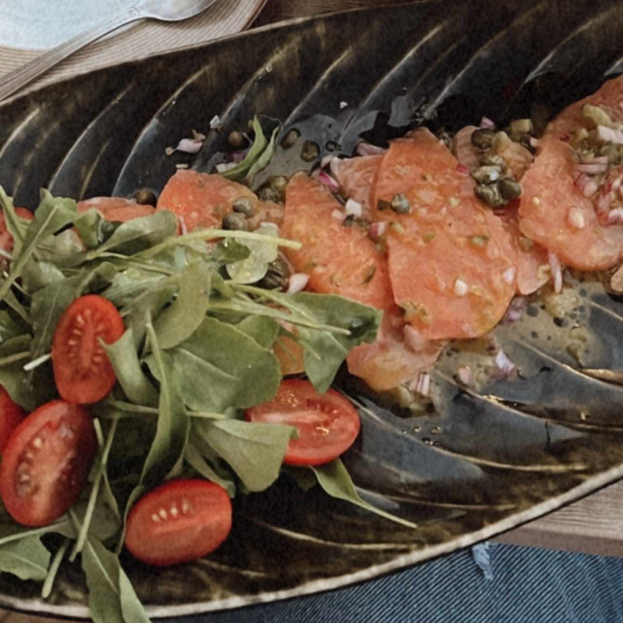 Carpaccio de salmon