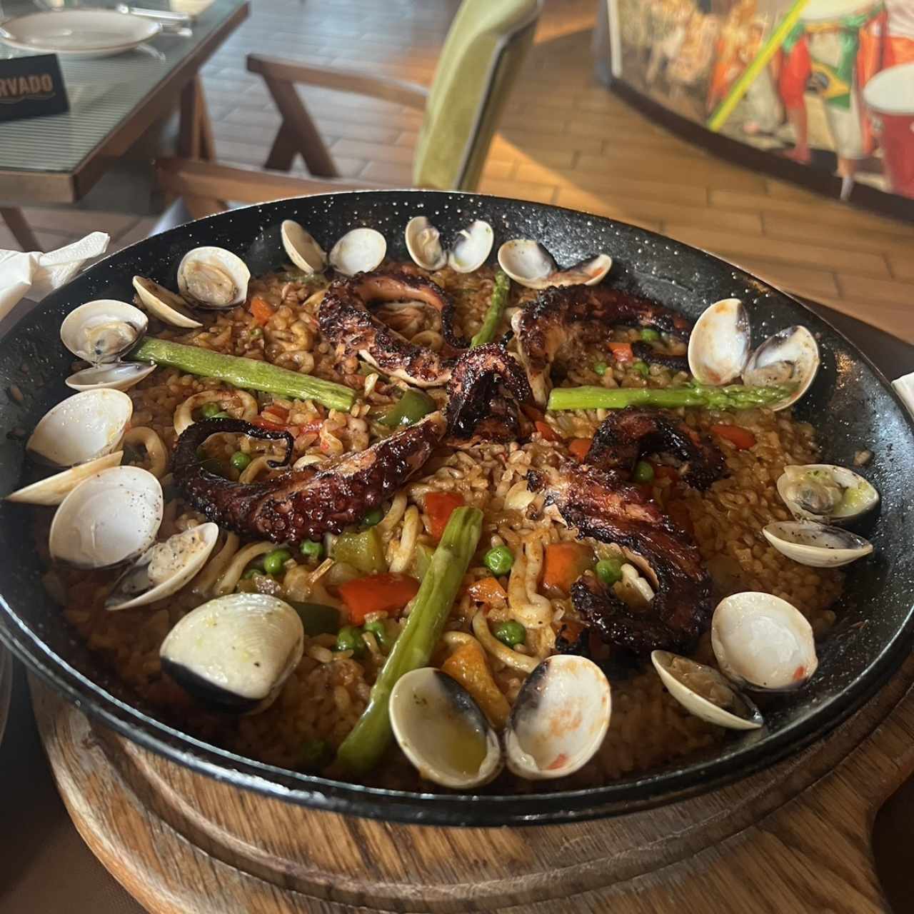 Paella de pulpo