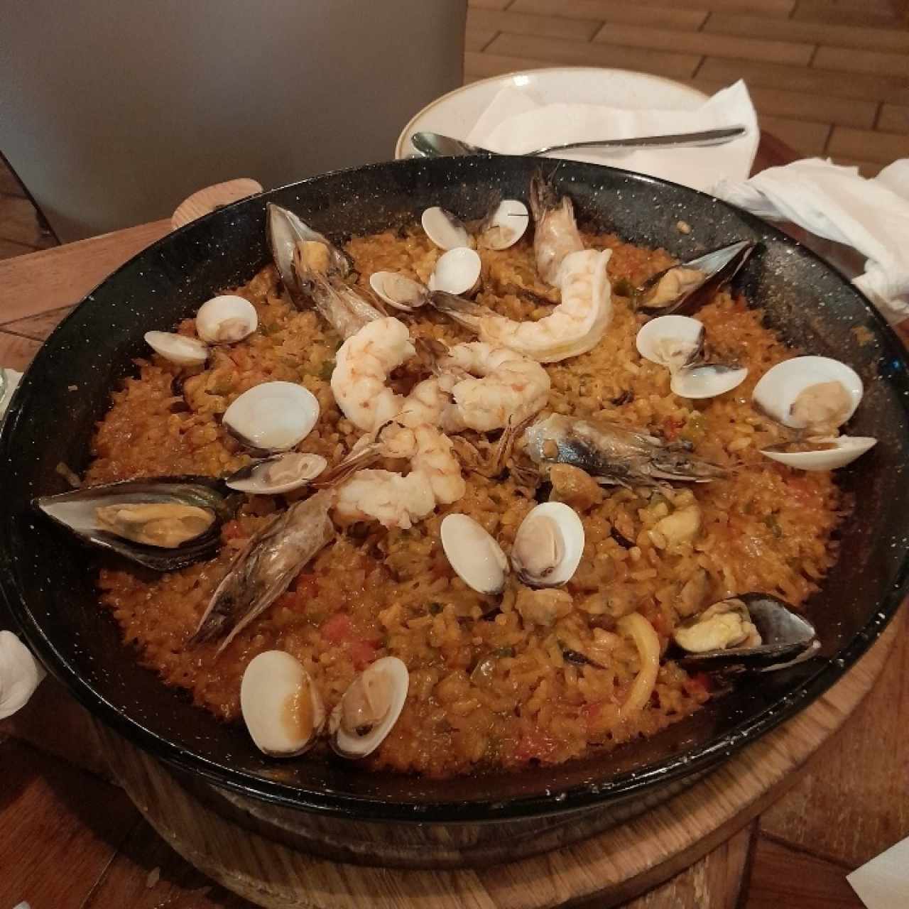 Paella de mariscos 