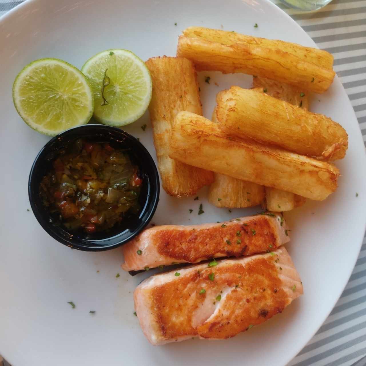 salmón al grill