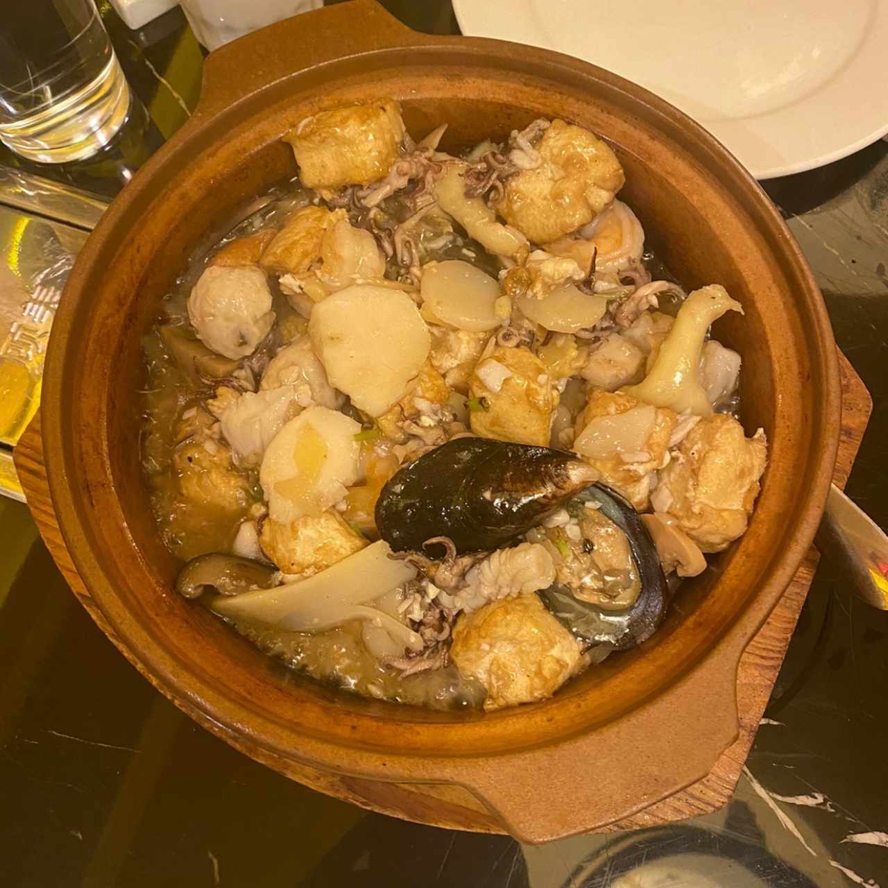 Cacerola de Mariscos con Tofu