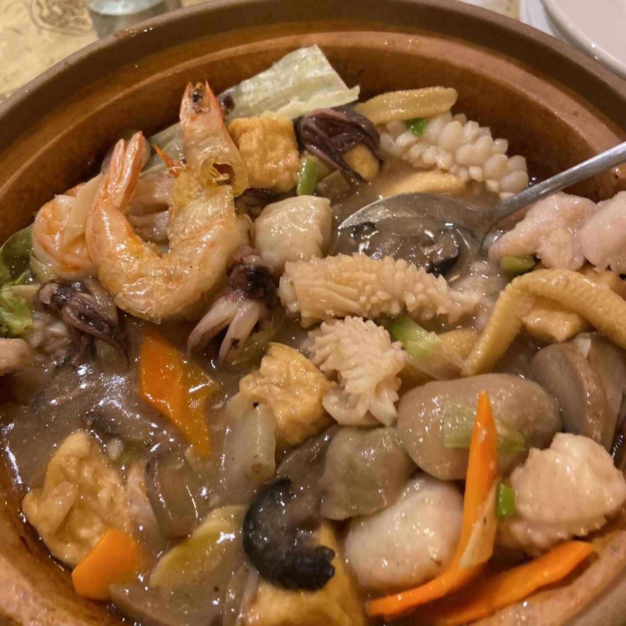 Cacerola de Mariscos con Tofu