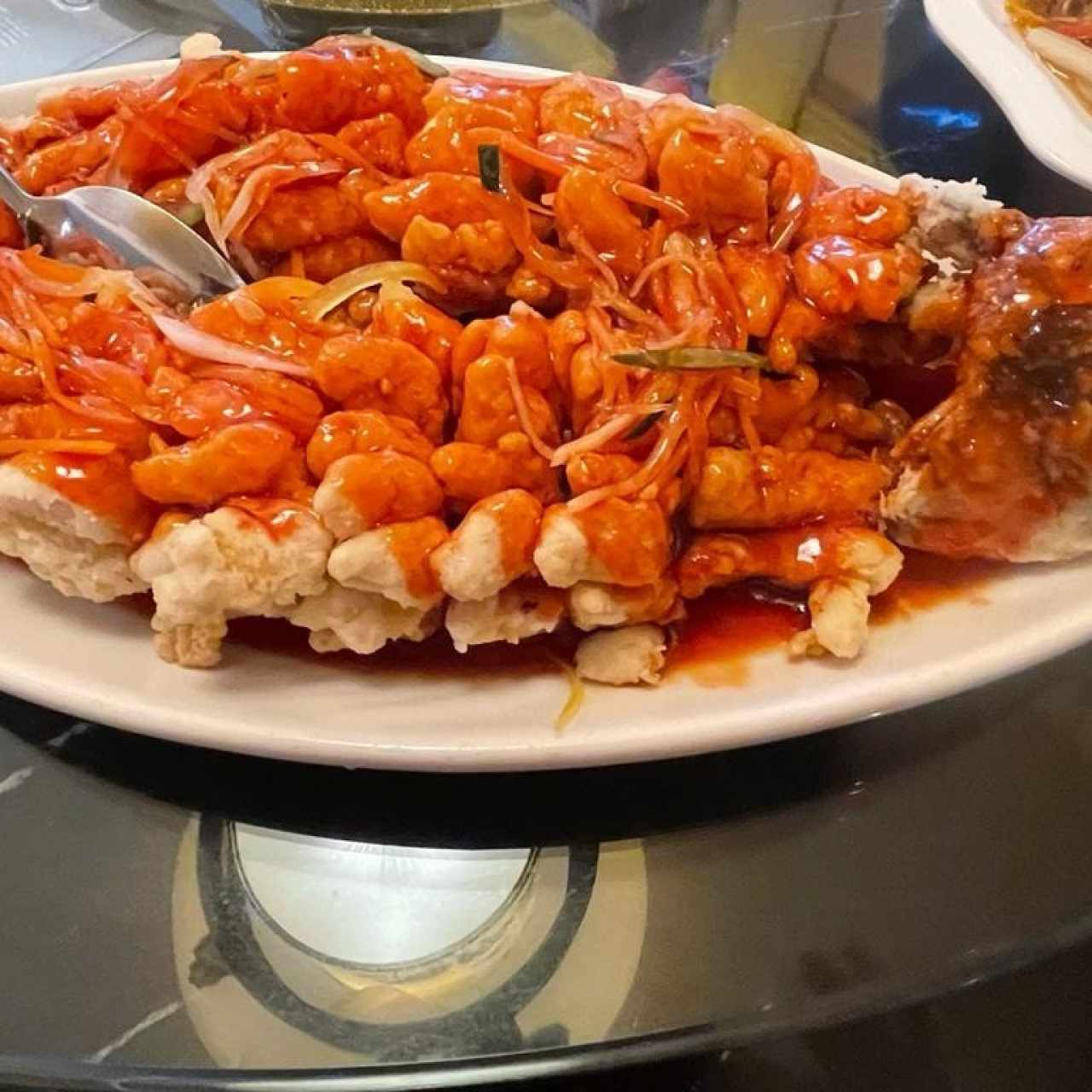 Pescado de Uva en Salsa Naranja