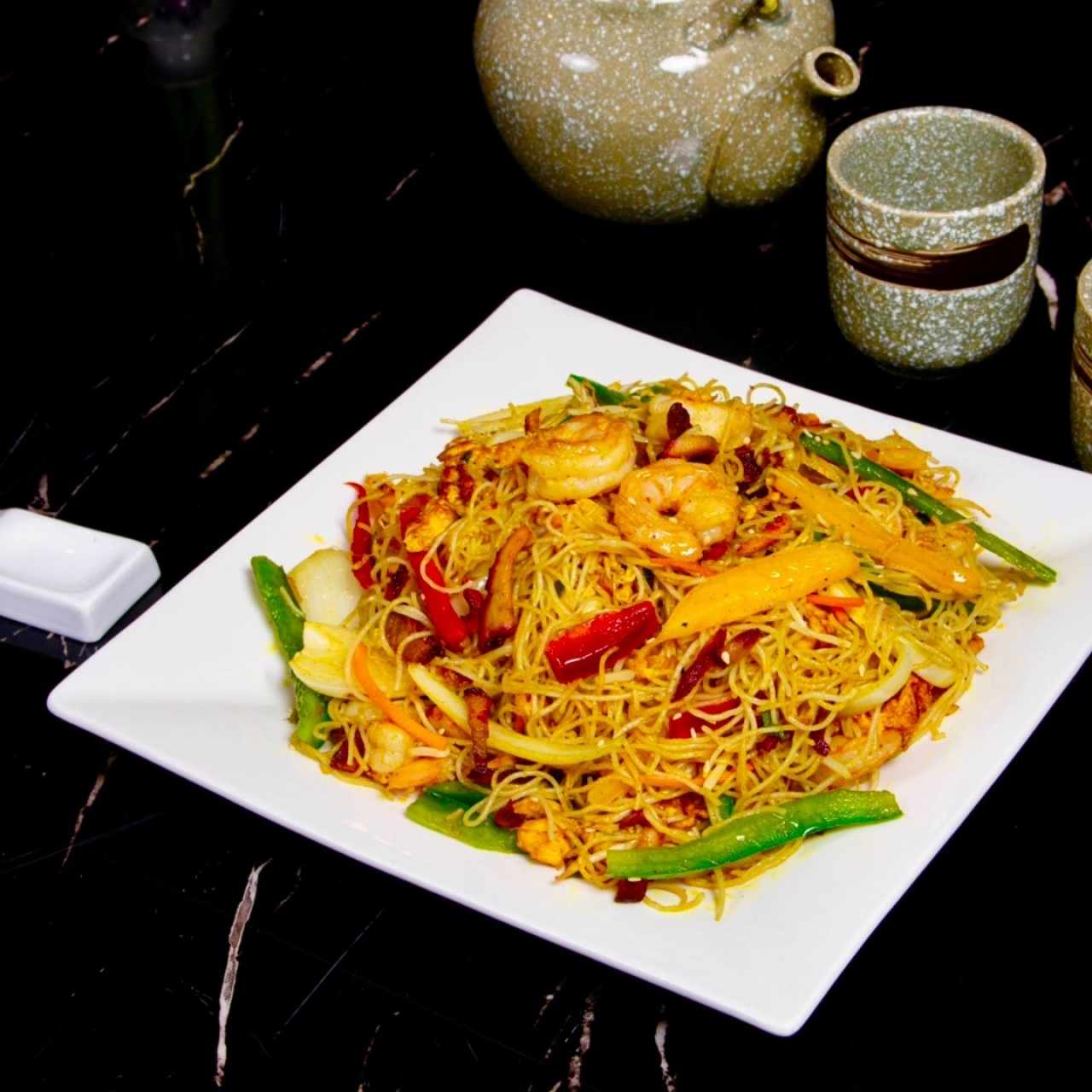 Fideos de Arroz estilo Singapor