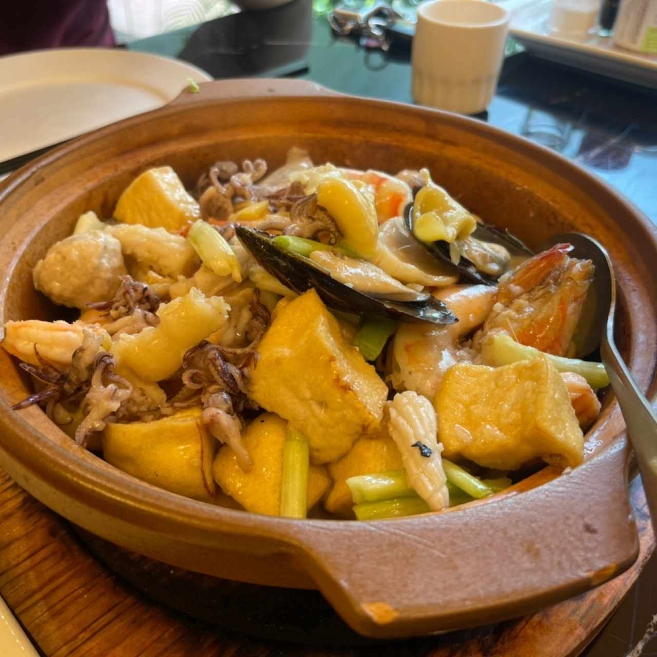 Cacerola de Mariscos con Tofu