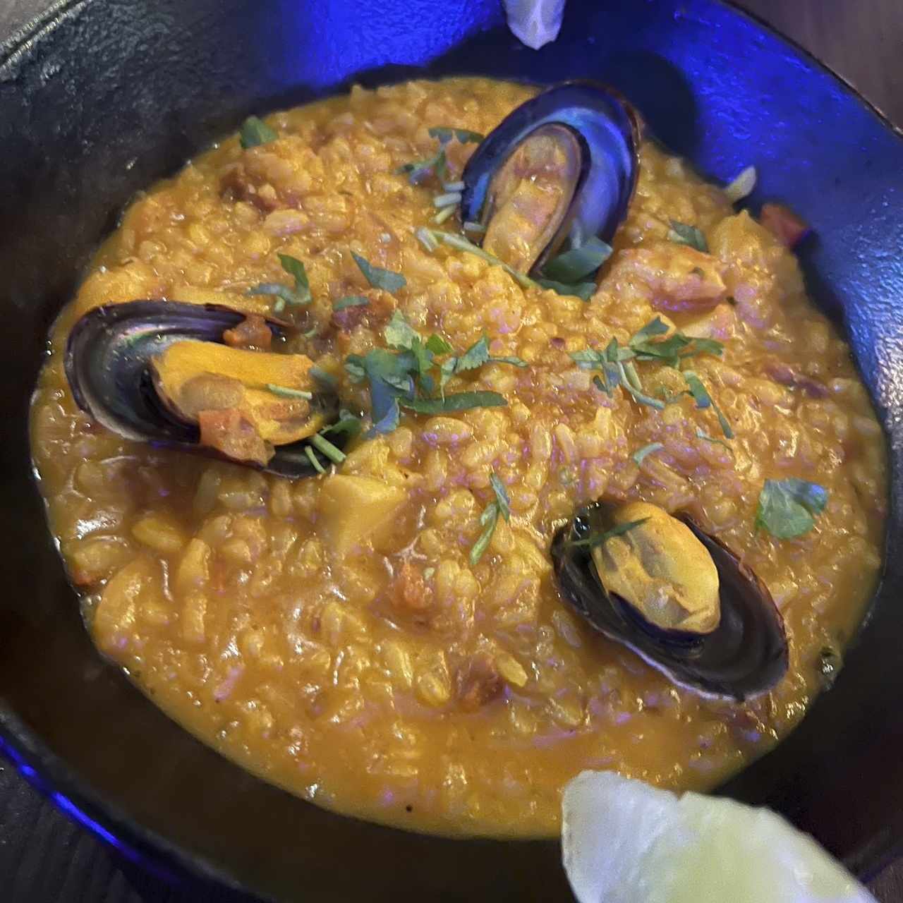 GUACHITO DE MARISCOS Y AZAFRÁN