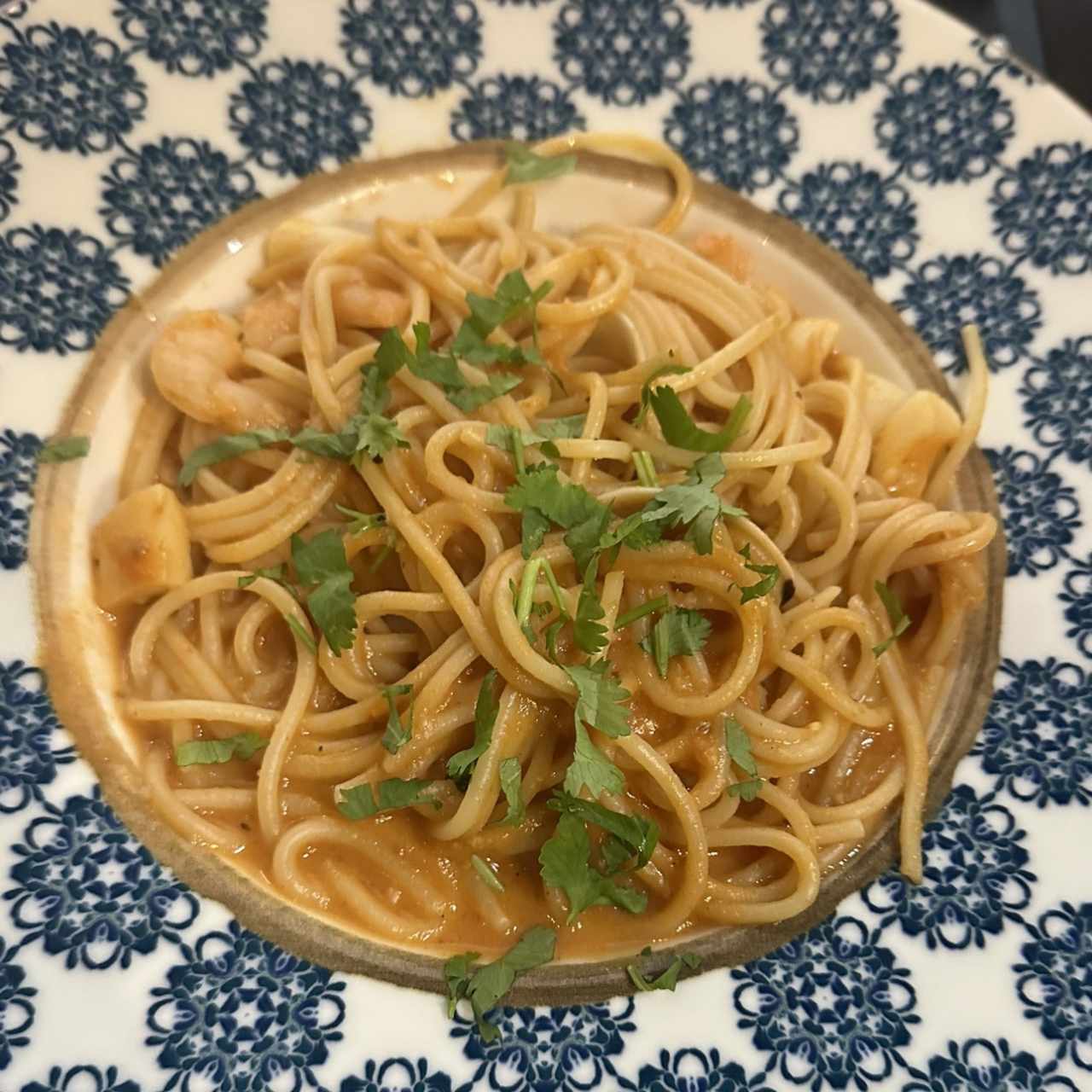 SPAGHETTI CON MARISCOS Y RICOTTA ESTILO CAJÚN