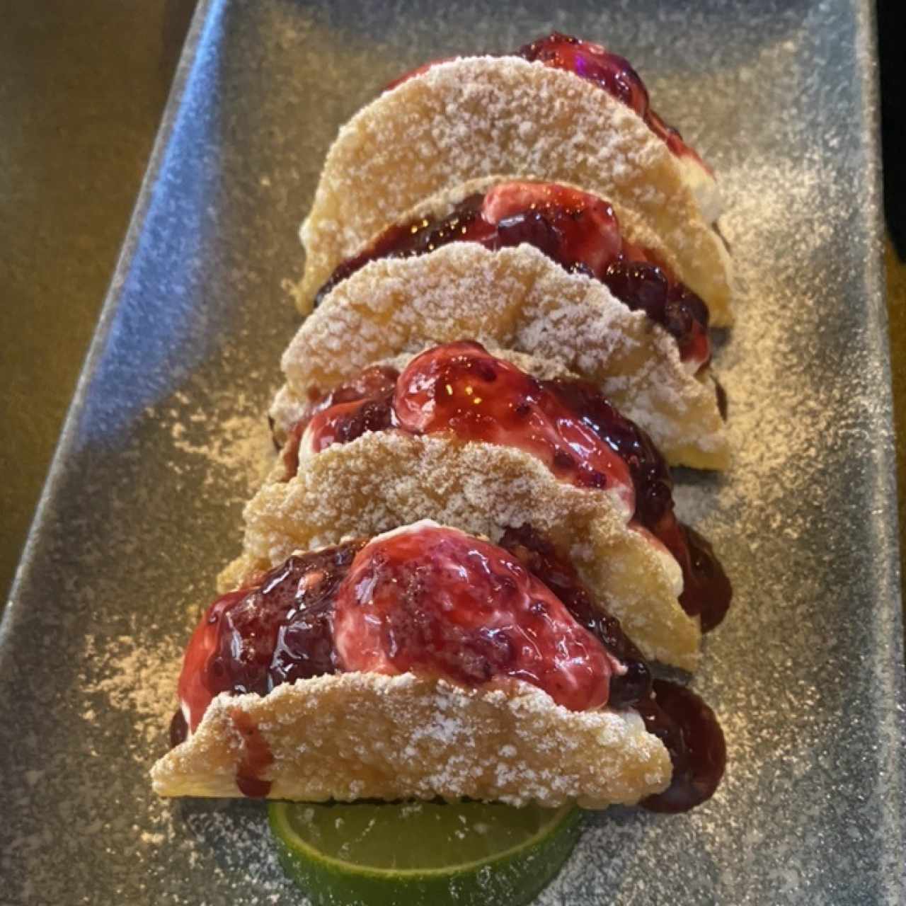 Tacos de cheescake