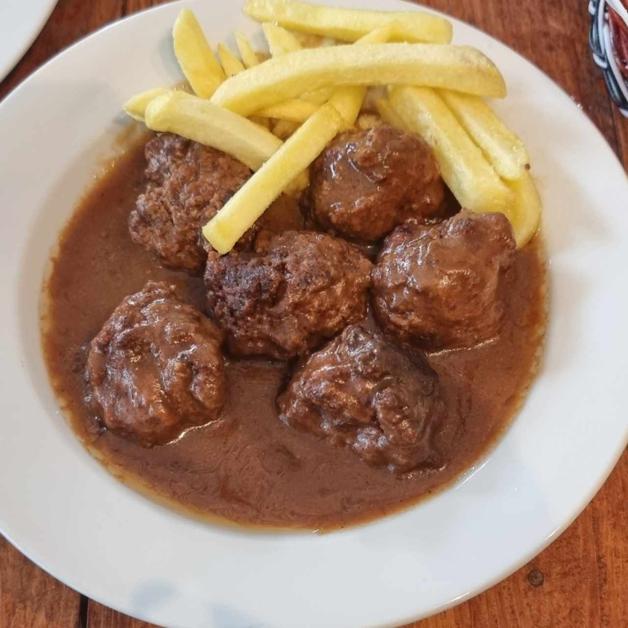 Albóndigas a la pedro ximenez