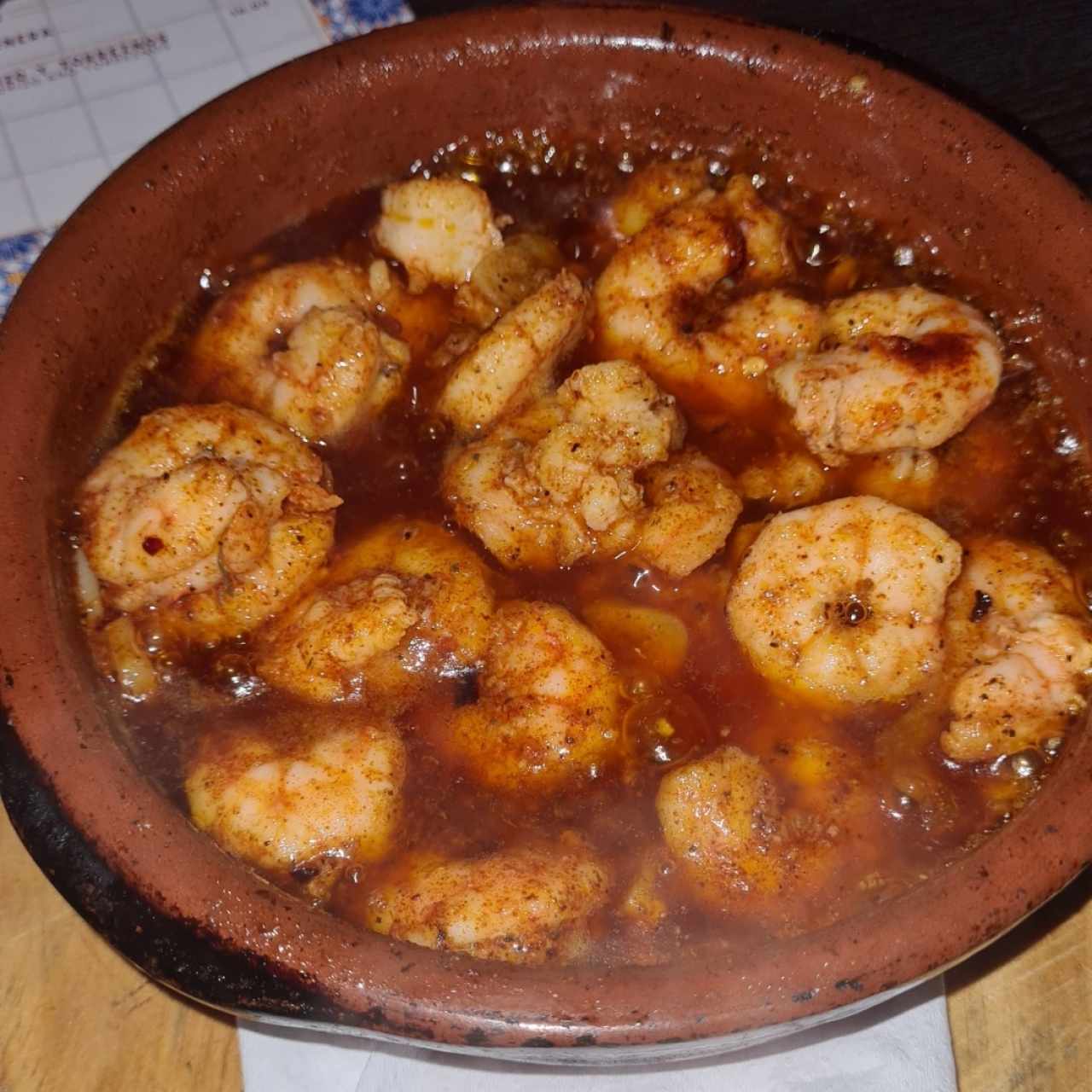 Mariscos - Gambas al pipil