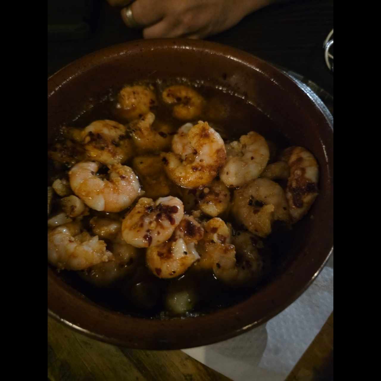 Mariscos - Gambas al pipil