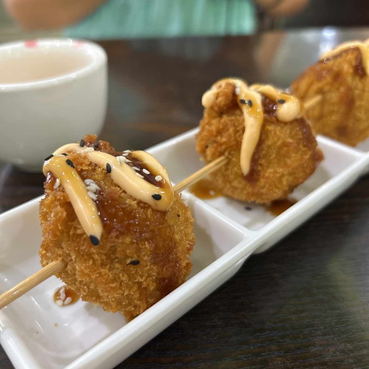 Brocheta de Siu Mai Frito