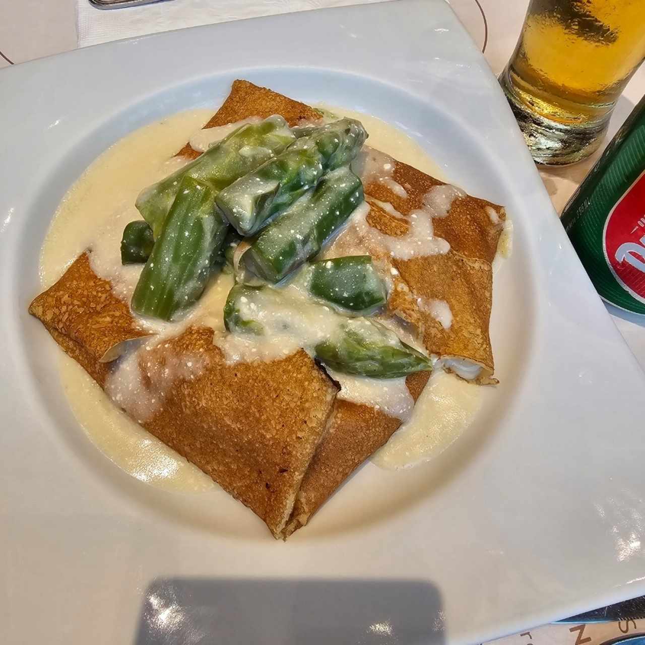 Crepes de Pollo con Espárragos 