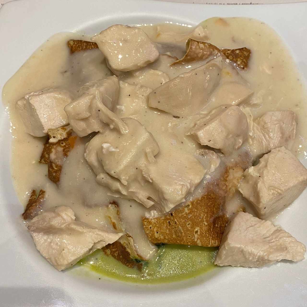 Crepe de pollo queso y espinaca